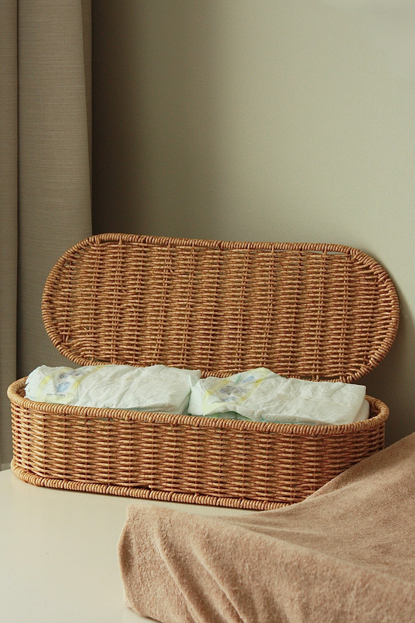 Bohemian mandje met beer