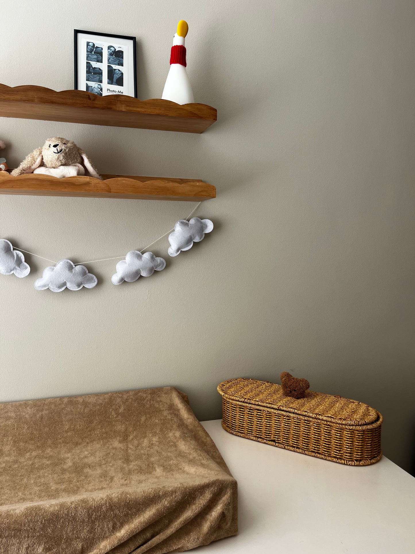 Bohemian mandje met beer